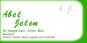 abel jelen business card