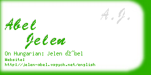 abel jelen business card